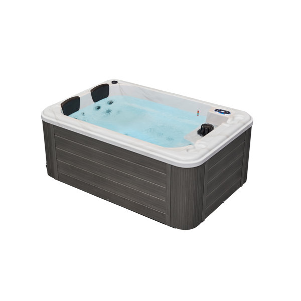 Luxury Spas 2 Person 26 Jet Acrylic Rectangular Hot Tub with